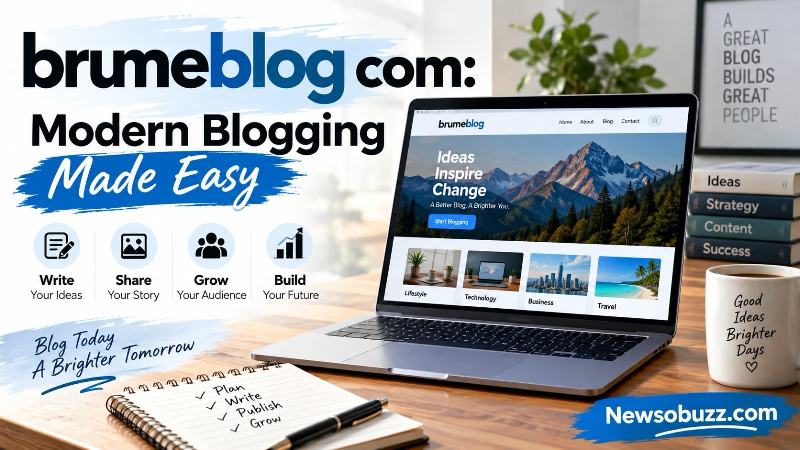 brumeblog com: Modern Blogging Made Easy